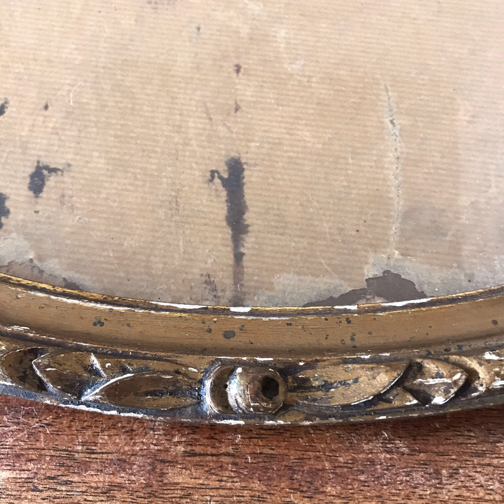 Cadre ovale en bois doré début XXème style Louis XVI 45 x 31 cm par Hello Broc brocante en ligne