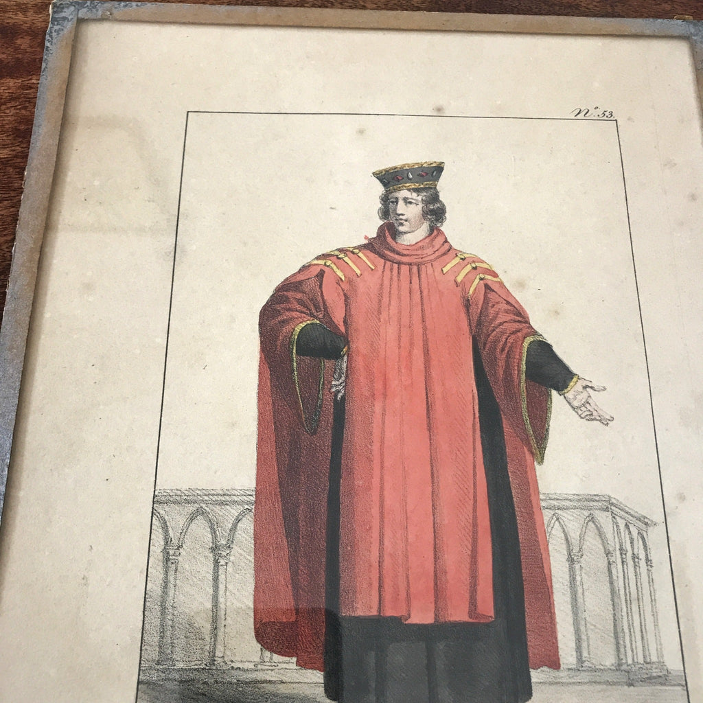 Lot de 3 impressions tirées de lithographies de François-Séraphin Delpech : Rabelais, Marot et Juvenel des Ursins par Hello Broc brocante en ligne