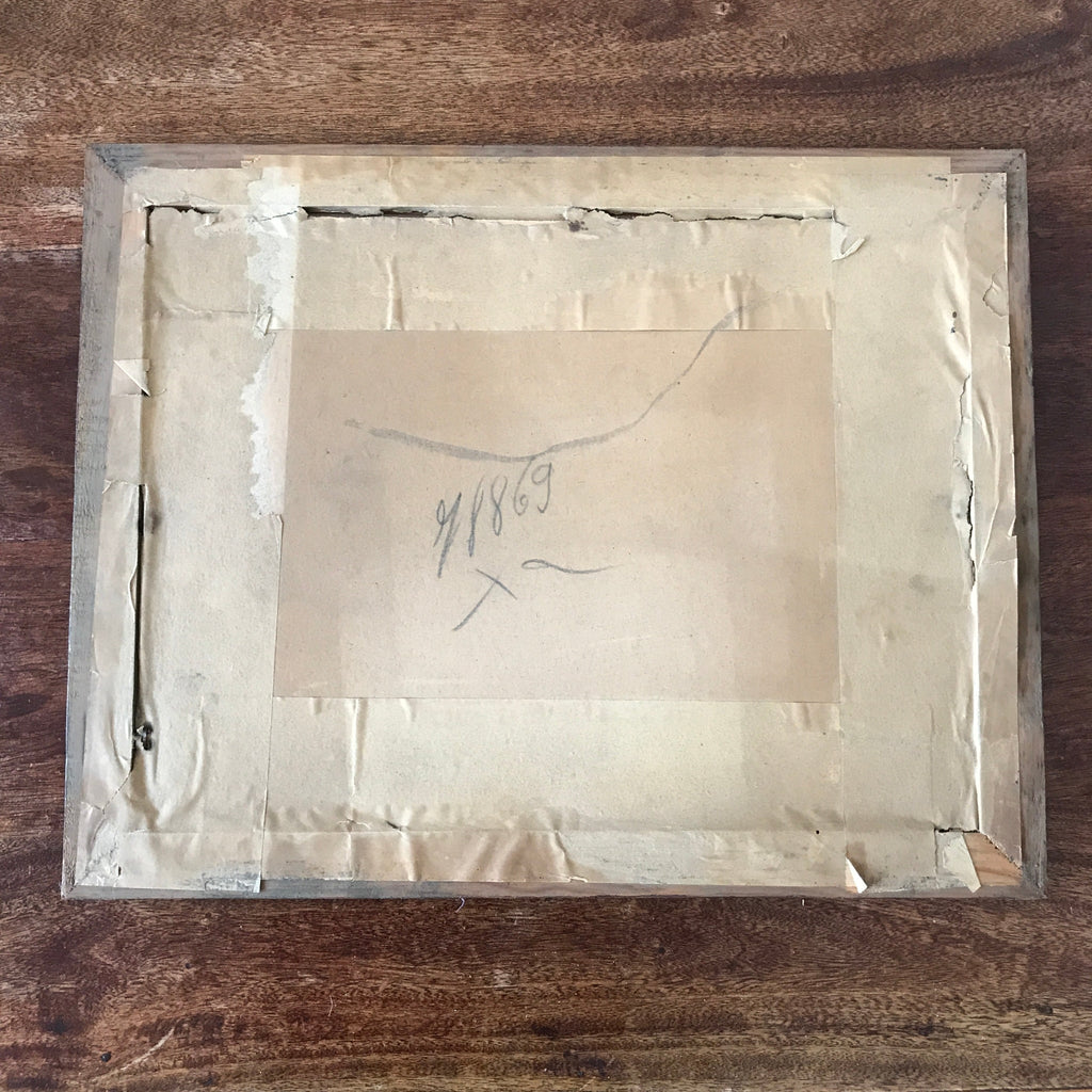 Grande photographie encadrée couple vieillissant cadre en bois ciselé Circa 1920 47 x 36,5 cm par Hello Broc brocante en ligne