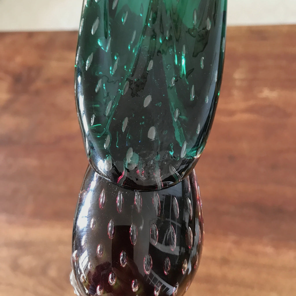 Oiseau coq ou faisan en verre soufflé de Murano par Hello Broc brocante en ligne