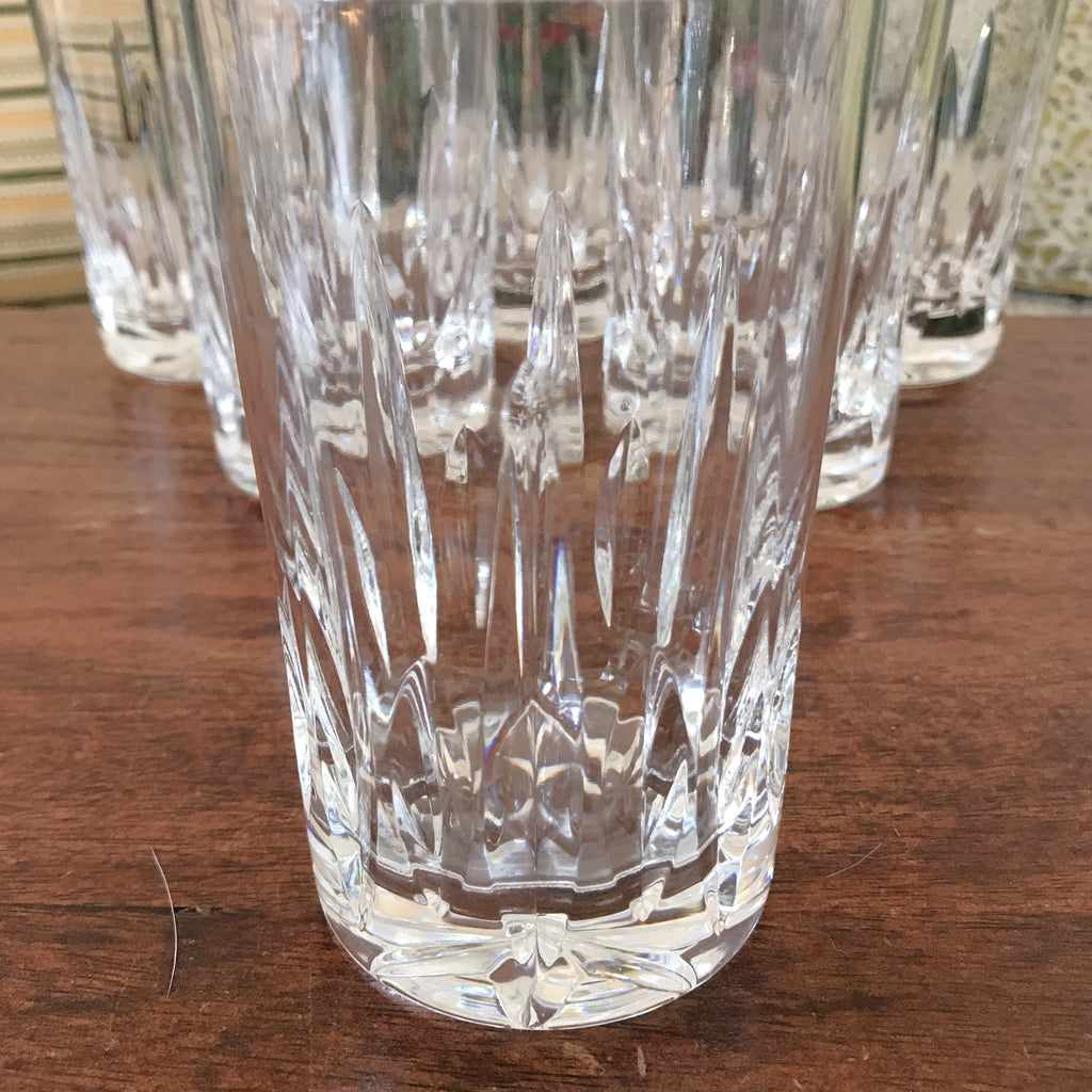 Lot de 6 verres gobelets hauts en cristal taillé Atlantis par Hello Broc brocante en ligne