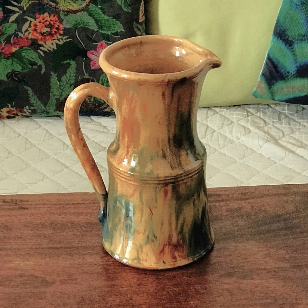 Grand pichet vintage en grès émaillé et vernissé par Hello Broc brocante en ligne