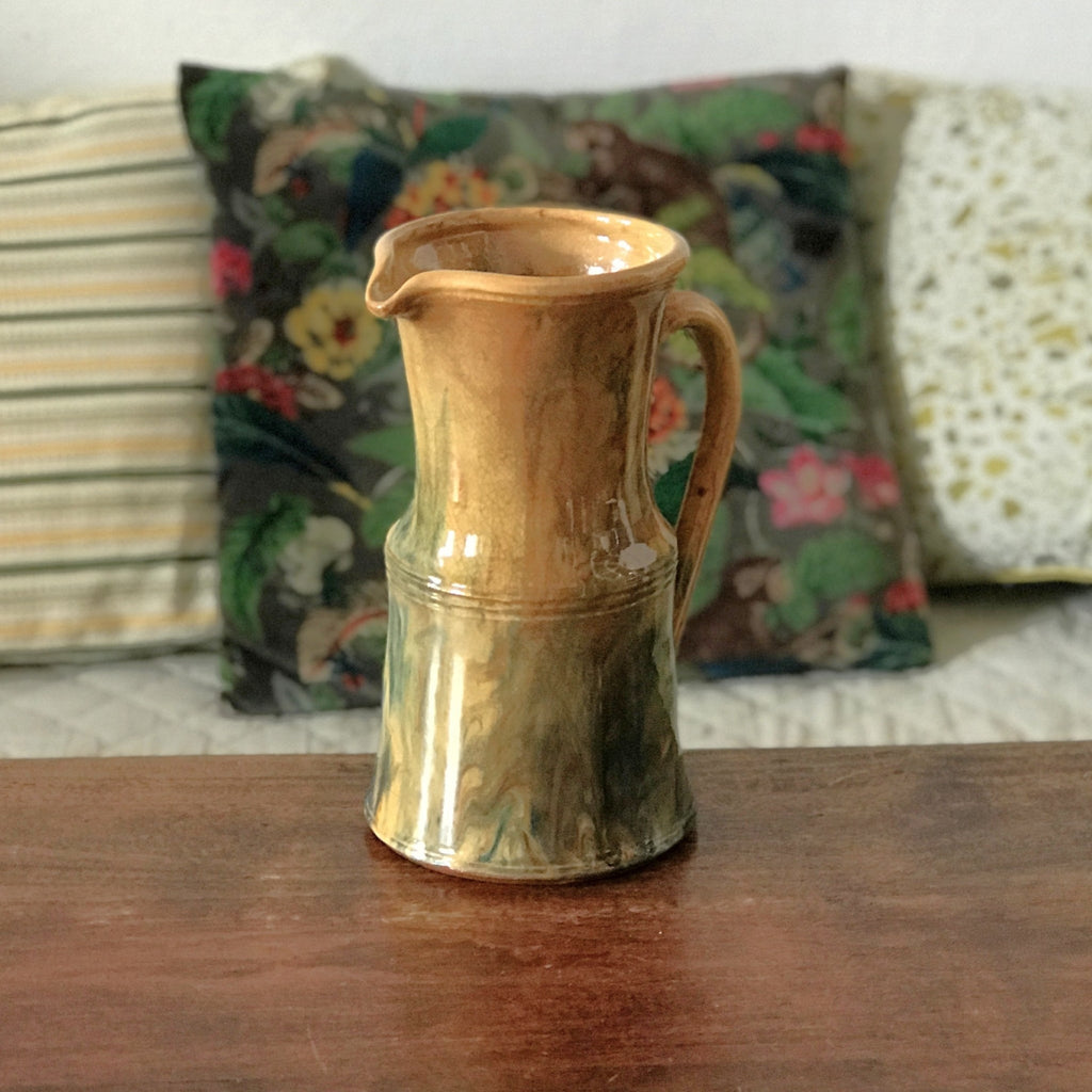 Grand pichet vintage en grès émaillé et vernissé par Hello Broc brocante en ligne