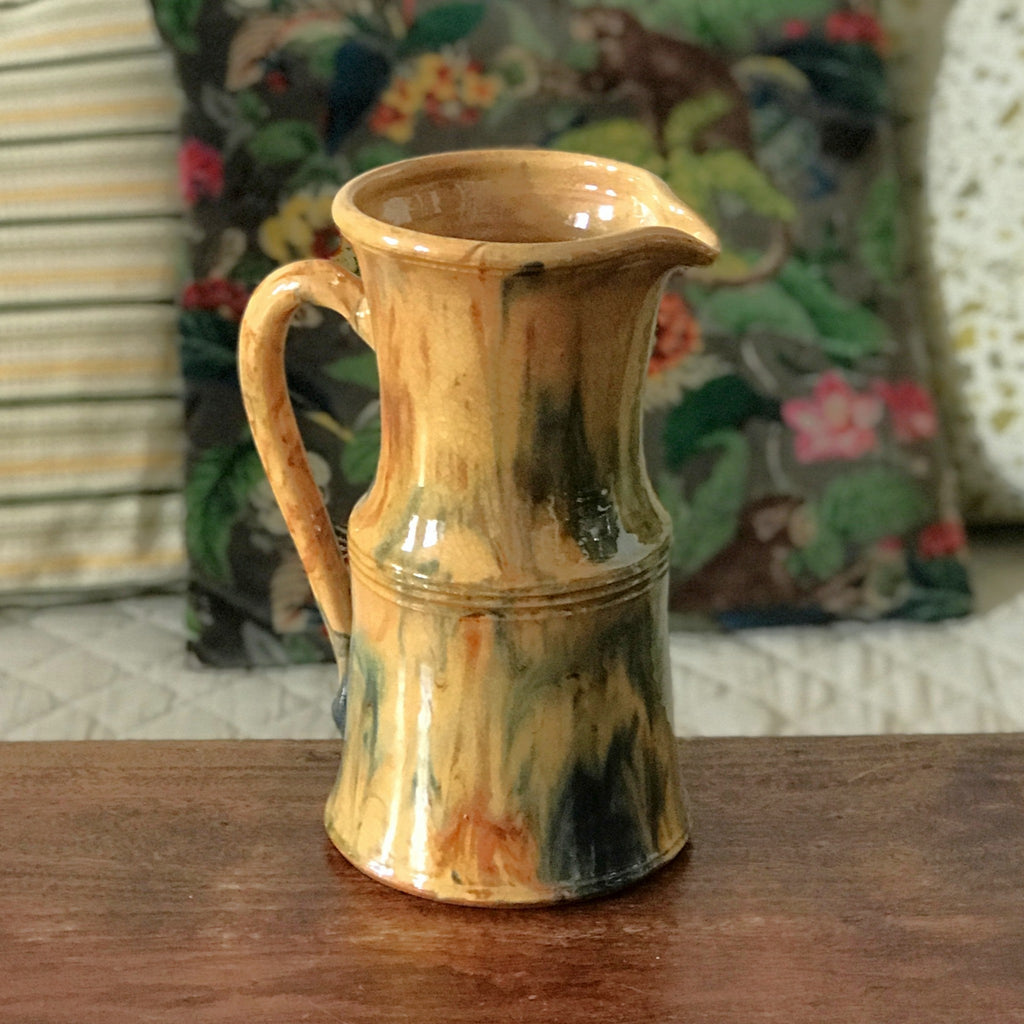 Grand pichet vintage en grès émaillé et vernissé par Hello Broc brocante en ligne