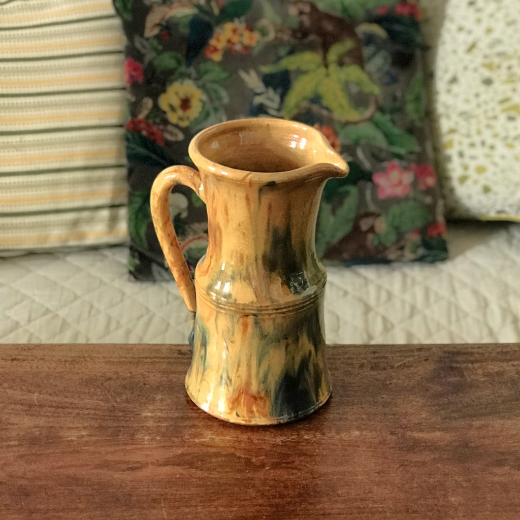 Grand pichet vintage en grès émaillé et vernissé par Hello Broc brocante en ligne
