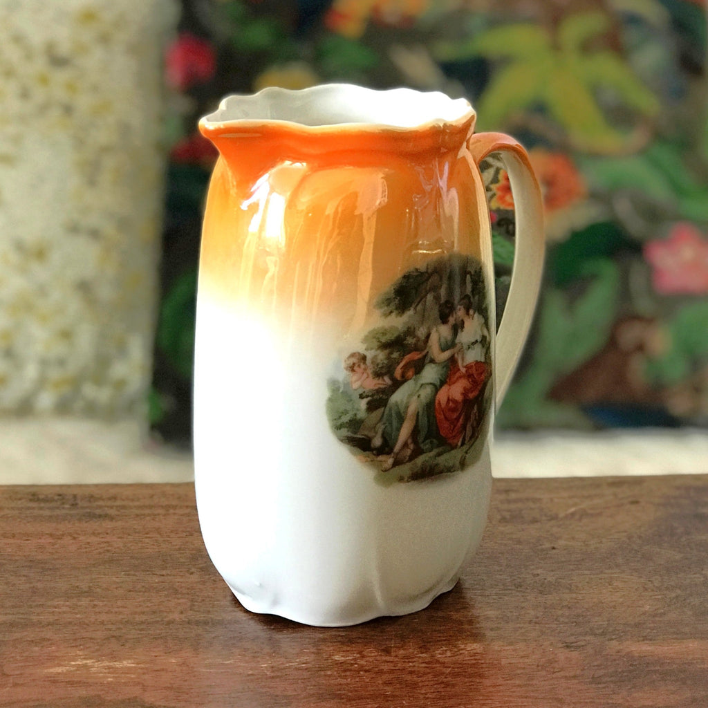 Pichet pot à lait en porcelaine tchèque Victoria China Czechoslovakia par Hello Broc brocante en ligne
