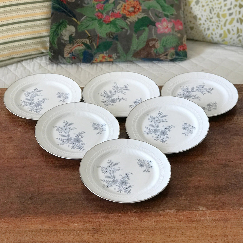 Ensemble de 6 assiettes à dessert Royal Tognana Porcellana d'Italia par Hello Broc brocante en ligne