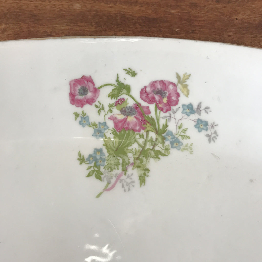 Très grand plat de service ovale et creux en porcelaine de Limoges P.L. 52 x 35 cm par Hello Broc brocante en ligne