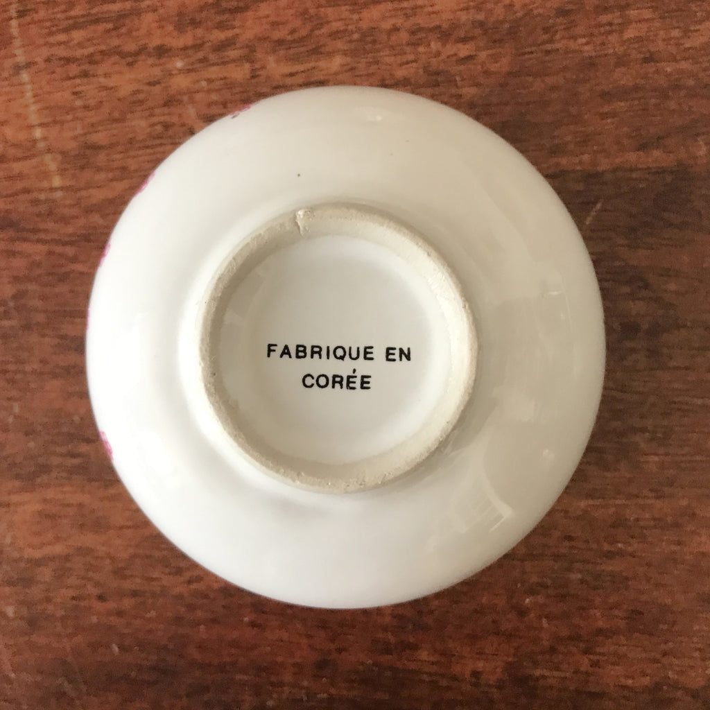 Lot de 6 petits bols publicitaires à thé Yves Rocher par Hello Broc brocante en ligne