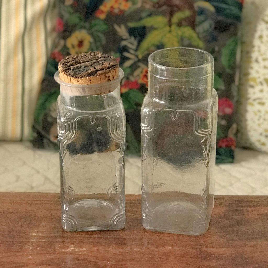 Ensemble de 2 bocaux à bonbon dont 1 avec bouchon liège par Hello Broc brocante en ligne