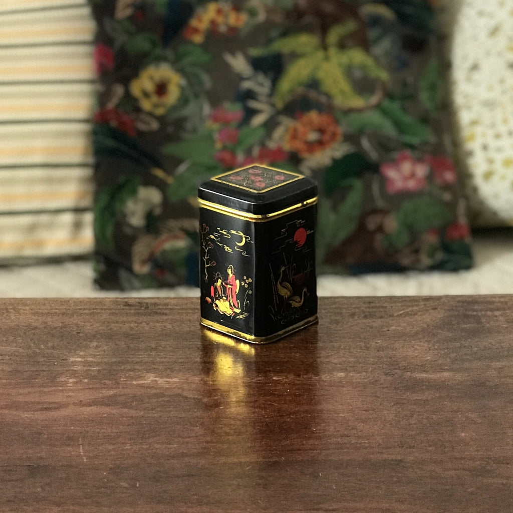 Petite boîte en métal Twinings thé de Ceylan années 80 par Hello Broc brocante en ligne