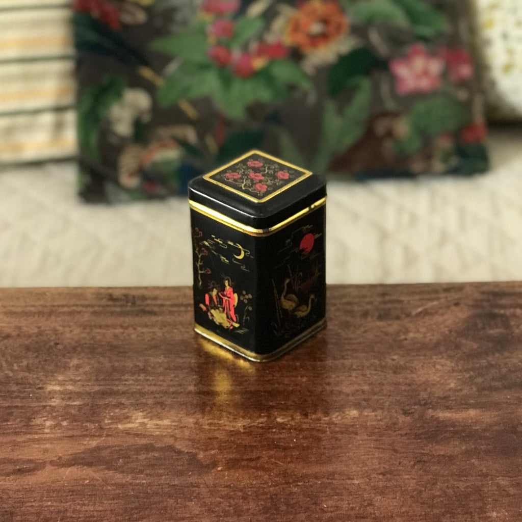 Petite boîte en métal Twinings thé de Ceylan années 80 par Hello Broc brocante en ligne