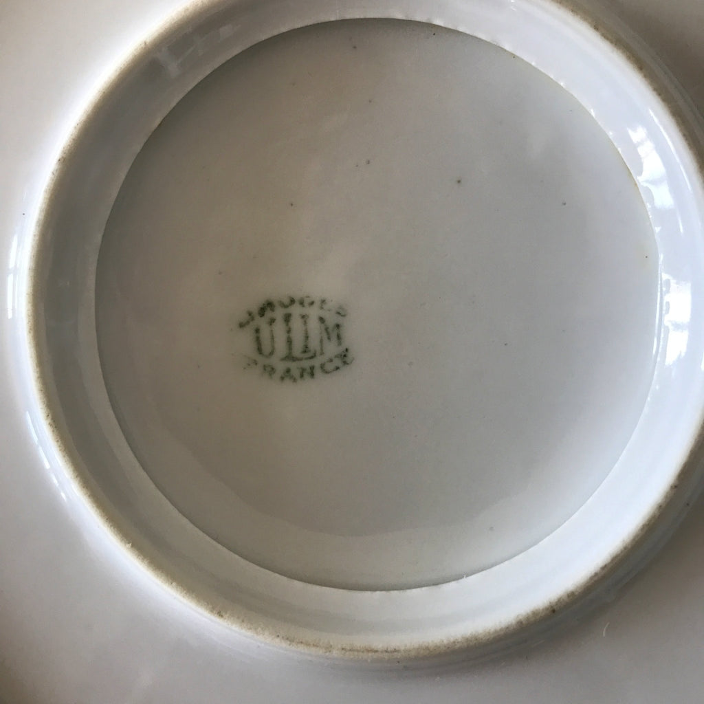 Saucière en porcelaine de Limoges France ULIM décor pavots