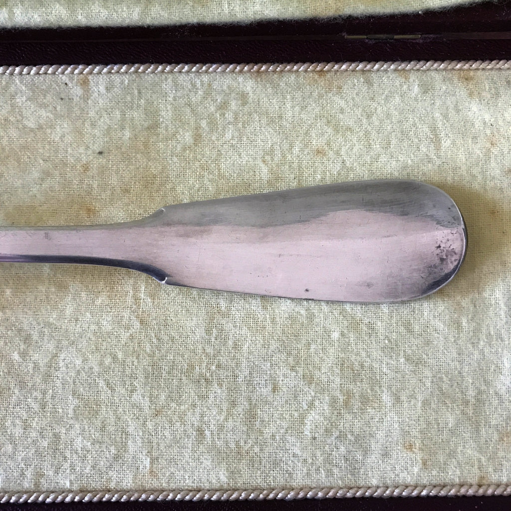 Grande louche de service Christofle en Alfénide dans son écrin par Hello Broc brocante en ligne