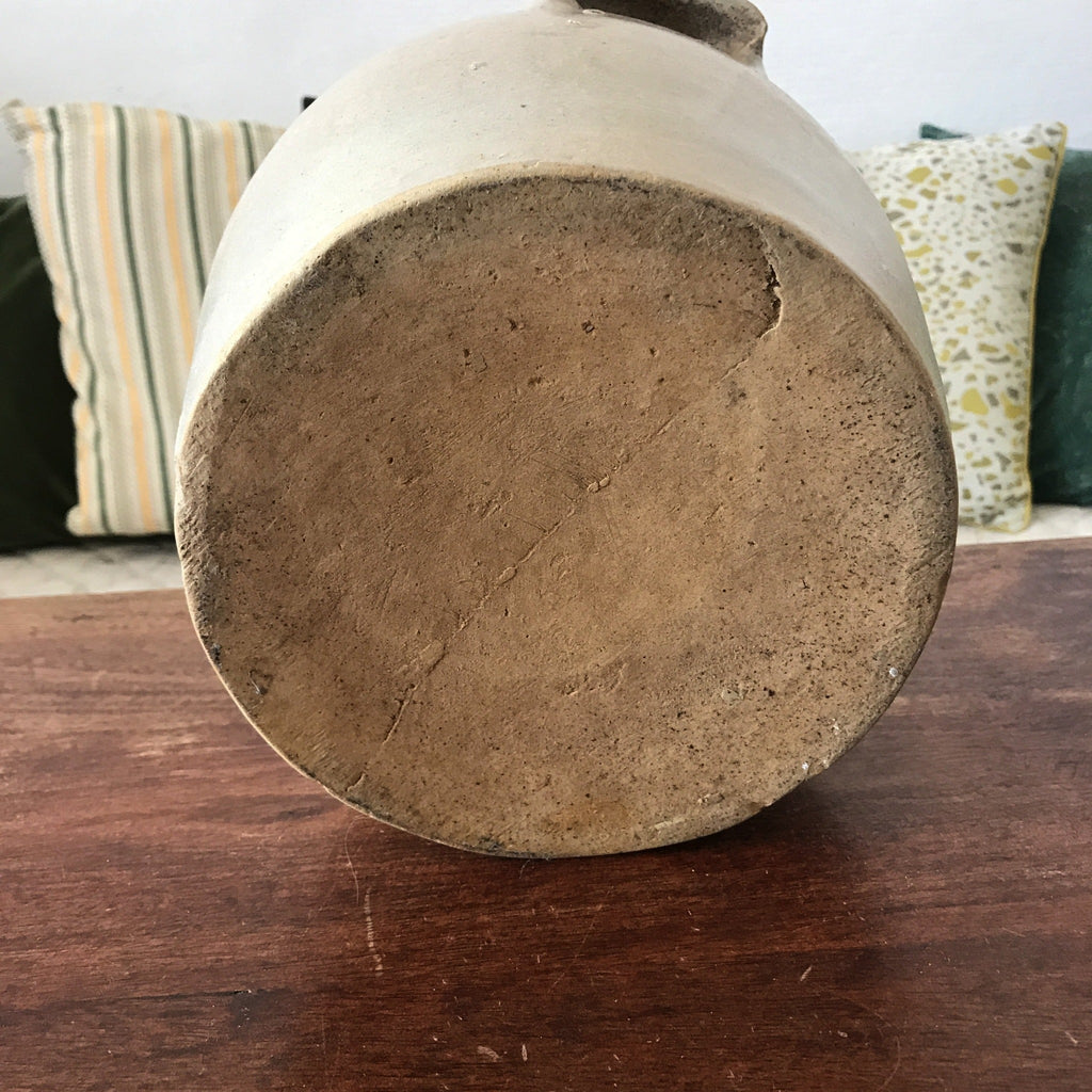 Grand et ancien pot à confit ou à graisse début XXème siècle en grès vernissé de 5 Litres par Hello Broc brocante en ligne