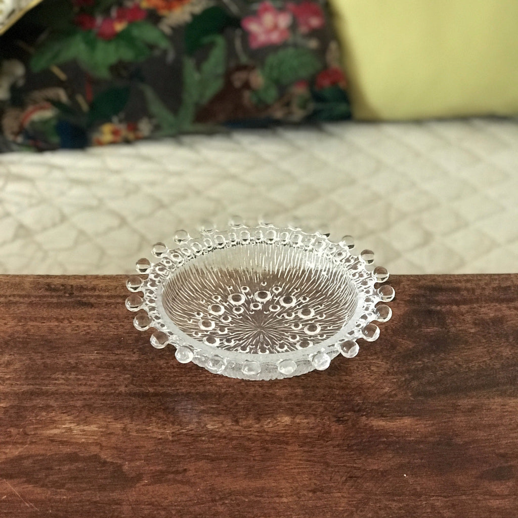 Coupelle en cristal moulé Masserini Barocco années 70 - Hello Broc