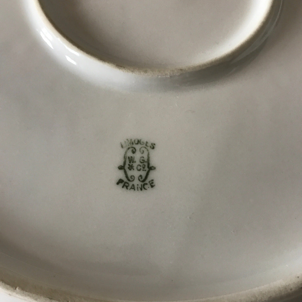 Plat de service en porcelaine de Limoges W. G. & Co pour Guérin & Co Circa 1910 1920 par Hello Broc brocante en ligne