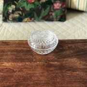 Bonbonnière drageoir en verre moulé incolore - Hello Broc