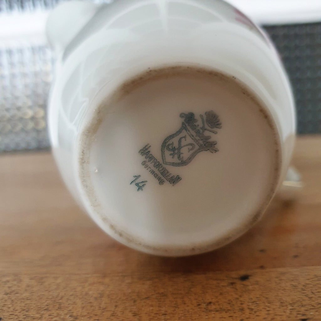 Ensemble en porcelaine allemande Rheinpflatz Hartporzellan : cafetière, sucrier et pot à lait - Hello Broc