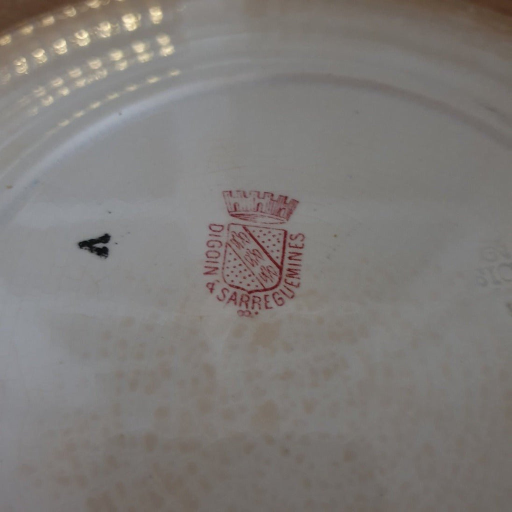 Lot de 5 assiettes parlantes en faïence de Digoin Sarreguemines Jeanne d'Arc - Hello Broc
