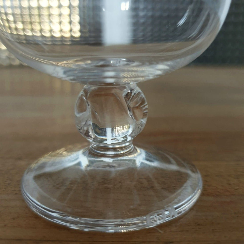 Lot de 5 verres ballon à cognac en cristal Daum France modèle Boléro - Hello Broc