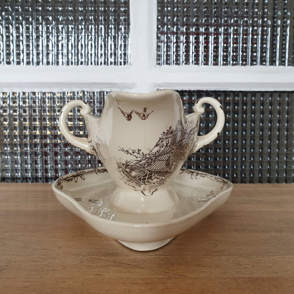 Saucière en faïence de Choisy le Roi HB & Cie - Hello Broc