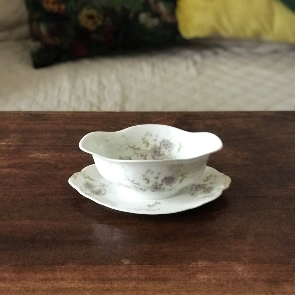 Saucière simple en porcelaine de Limoges Guérin & Co - Hello Broc