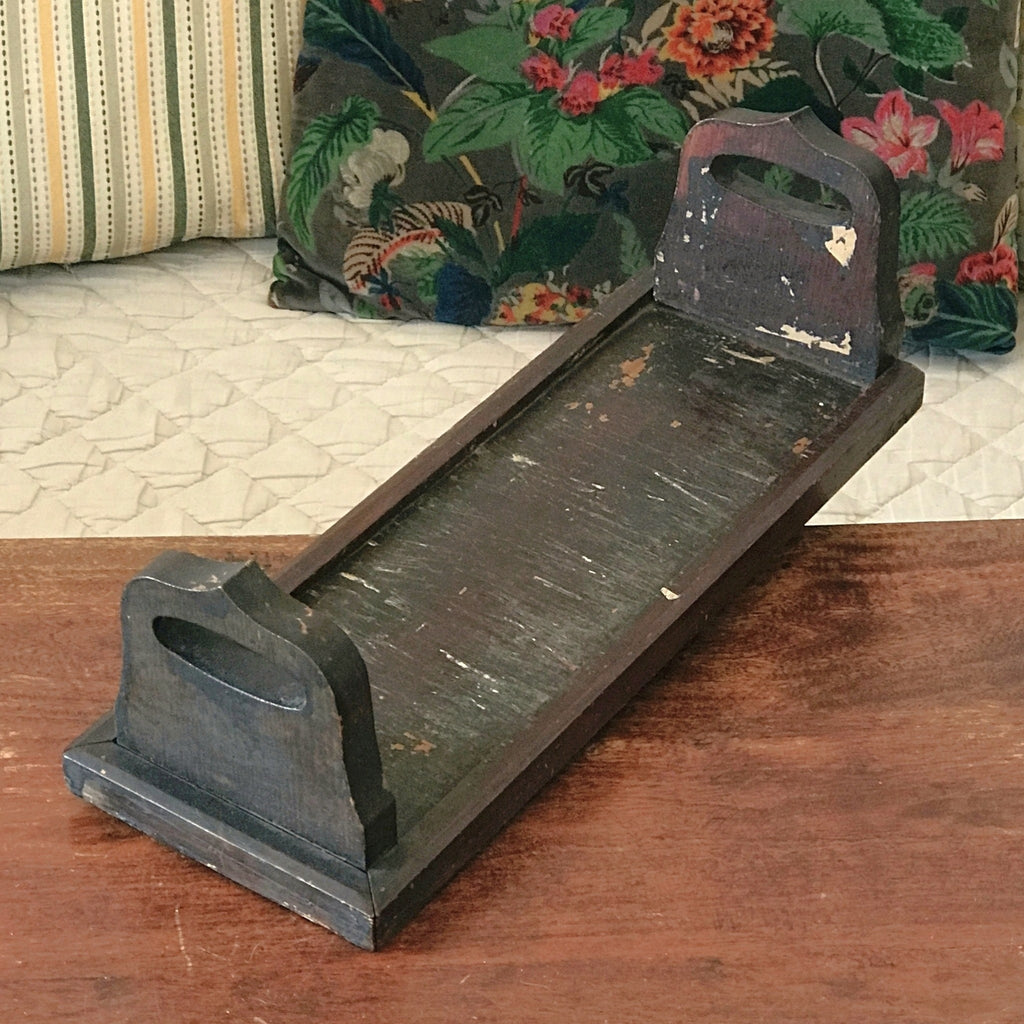Etagère présentoir serre - livres en bois peint longueur 40 cm par Hello Broc brocante en ligne