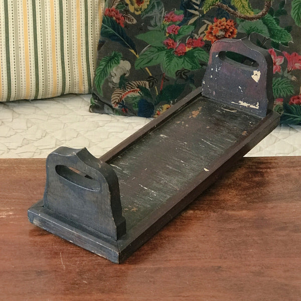 Etagère présentoir serre - livres en bois peint longueur 40 cm par Hello Broc brocante en ligne