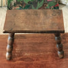 Petit tabouret de trait ancien rectangulaire en bois par Hello Broc brocante en ligne