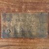 Petit tabouret de trait ancien rectangulaire en bois par Hello Broc brocante en ligne
