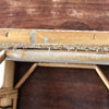 Porte-plante en bambou dessus revêtement imitation osier années 60/70 par Hello Broc brocante en ligne