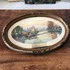 Cadre ovale en bois doré début XXème style Louis XVI 45 x 31 cm par Hello Broc brocante en ligne