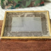 Cadre ancien en bois doré avec vitre dimensions 28 x 22 cm (25 x 19 cm intérieur) par Hello Broc brocante en ligne