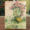 Charmante petite aquarelle de fleurs à encadrer format carte postale - Hello Broc