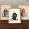 Lot de 3 impressions tirées de lithographies de François-Séraphin Delpech : magistrat en 1280, conseiller au Parlement (1555) et procureur au Parlement de Paris (1550) par Hello Broc brocante en ligne