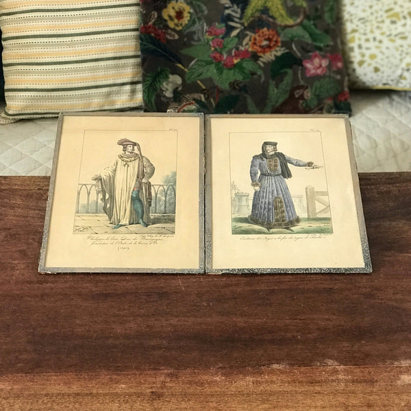 Lot de 2 impressions tirées de lithographies de François-Séraphin Delpech par Hello Broc brocante en ligne