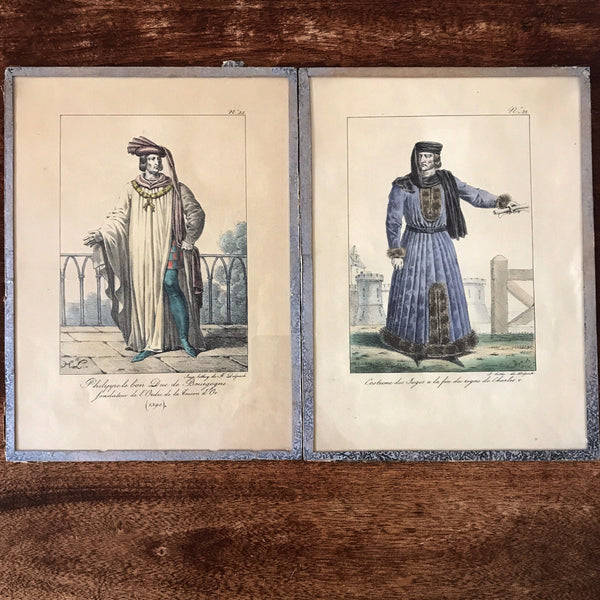 Lot de 2 impressions tirées de lithographies de François-Séraphin Delpech par Hello Broc brocante en ligne