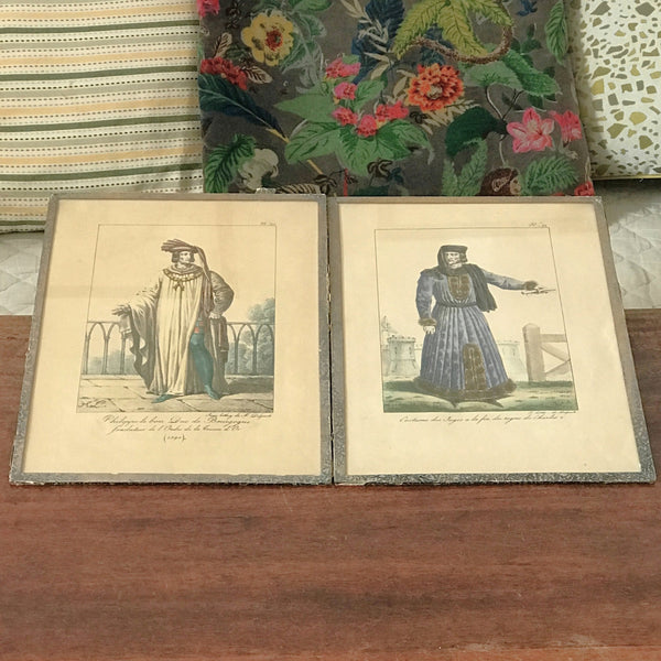 Lot de 2 impressions tirées de lithographies de François-Séraphin Delpech par Hello Broc brocante en ligne