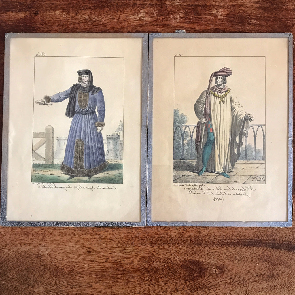 Lot de 2 impressions tirées de lithographies de François-Séraphin Delpech par Hello Broc brocante en ligne