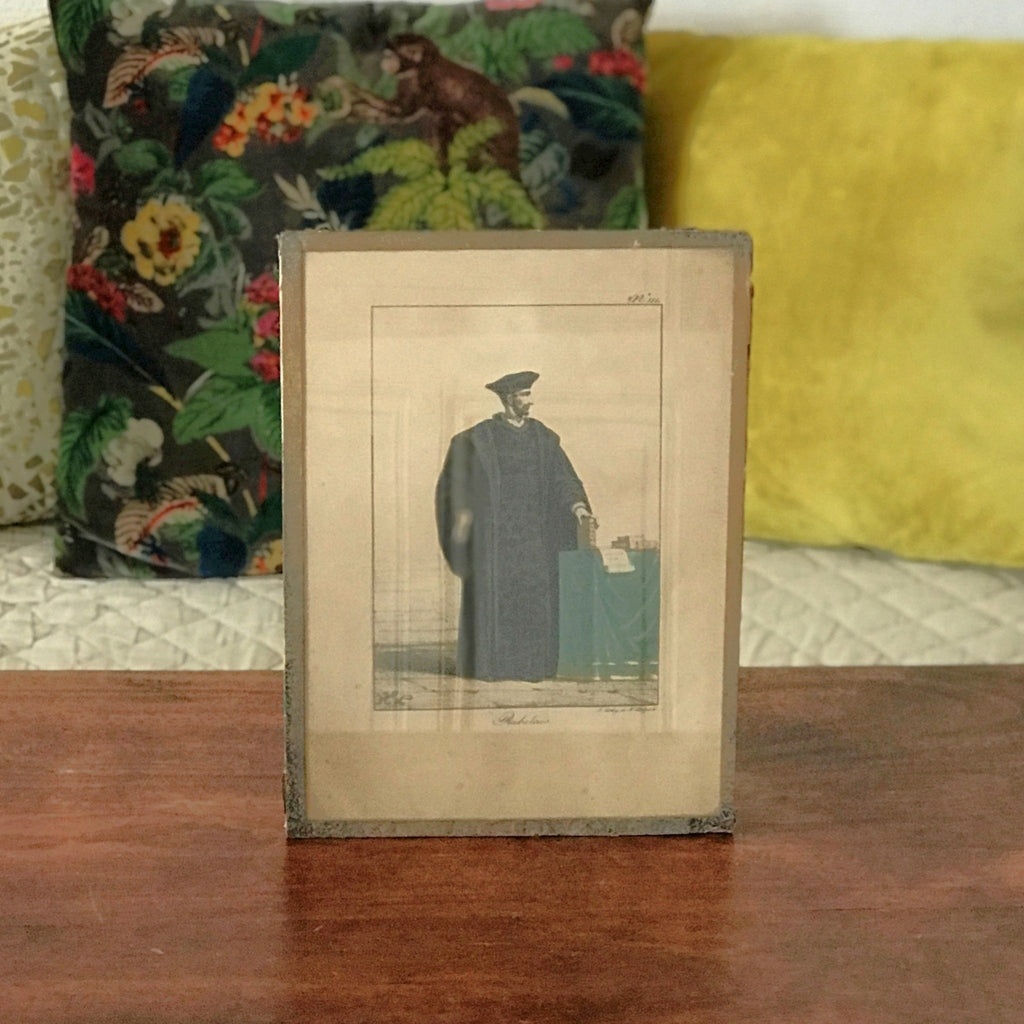 Lot de 3 impressions tirées de lithographies de François-Séraphin Delpech : Rabelais, Marot et Juvenel des Ursins par Hello Broc brocante en ligne