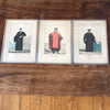 Lot de 3 impressions tirées de lithographies de François-Séraphin Delpech : Rabelais, Marot et Juvenel des Ursins par Hello Broc brocante en ligne