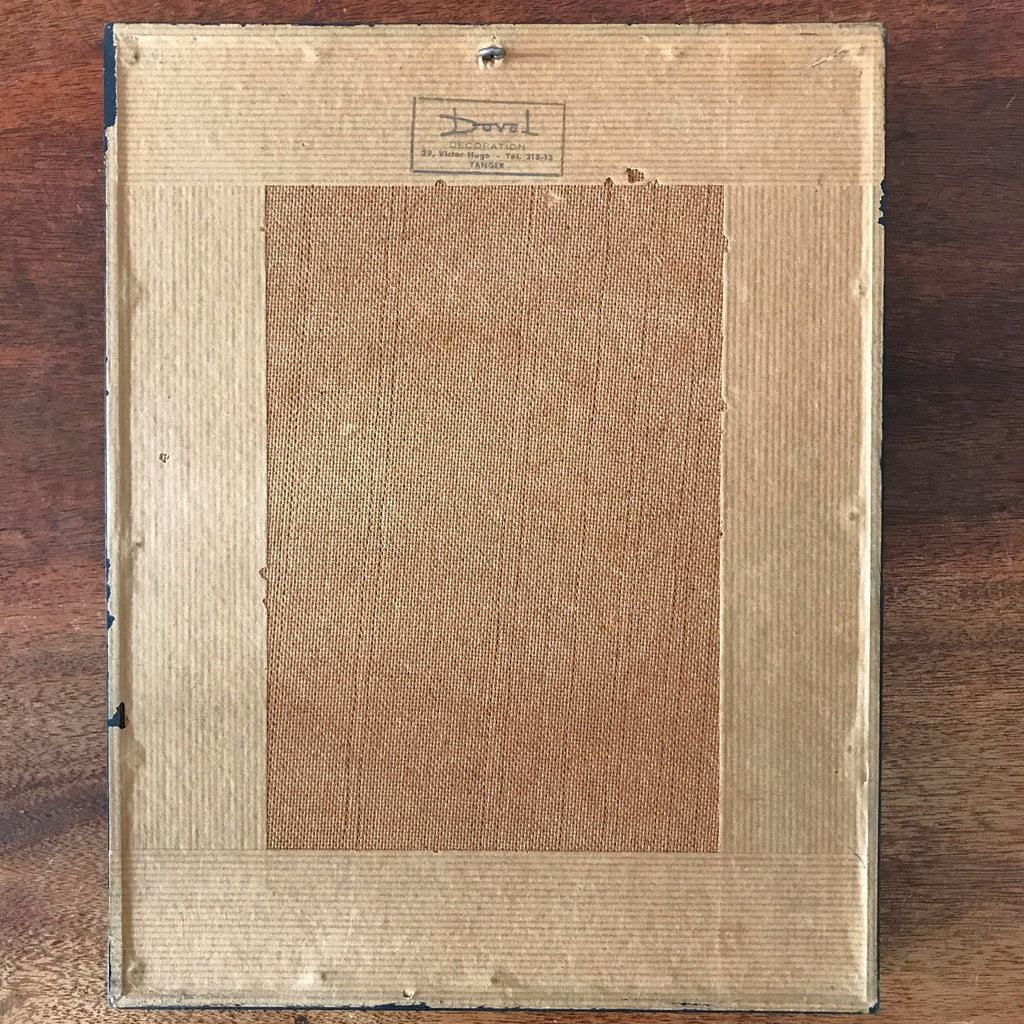 Cadre noir avec des papillons en fond en trompe l'œil dimensions 30 x 24 cm par Hello Broc brocante en ligne