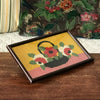 Petit canevas horizontal bouquet de roses de style Art Déco 27 x 17 cm par Hello Broc brocante en ligne