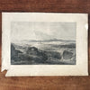 Estampe noir et blanche de Jerusalem vue de la vallée de Josaphat 1865 imprimée par Lloyd à Trieste par Hello Broc brocante en ligne