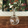 Carafon rond col long en verre soufflé et décor peint main par Hello Broc brocante en ligne