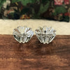 Paire de bougeoirs bas en cristal de Bayel - Hello Broc brocante en ligne