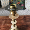 Bougeoir en laiton, cuivre et albâtre Napoléon III fin XIXème par Hello Broc brocante en ligne