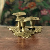 Bougeoir vintage en forme de bouquet de fleurs en laiton doré par Hello Broc brocante en ligne
