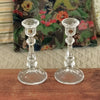Magnifique paire de bougeoirs hauts en cristal d'Arques, chandeliers vintage années 80 / 90 par Hello Broc brocante en ligne